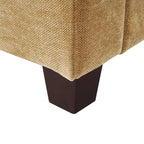 81 Canapé 3 places moderne en velours côtelé, canapé rectangaire rembourré en polyester avec base en bois pour salon