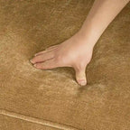81 Canapé 3 places moderne en velours côtelé, canapé rectangaire rembourré en polyester avec base en bois pour salon