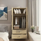 Armoire en bois avec 2 tiroirs et 2 portes