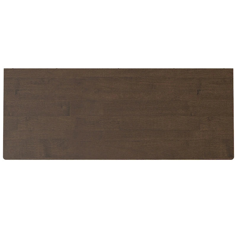 BUFFET/MEUBLE DE RANGEMENT EN BOIS MASSIF, RECTANGULAIRE, 2 PORTES, STYLE MODERNE, 96,5 CM DE LARGE, MARRON Noyer