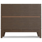 BUFFET/MEUBLE DE RANGEMENT EN BOIS MASSIF, RECTANGULAIRE, 2 PORTES, STYLE MODERNE, 96,5 CM DE LARGE, MARRON Noyer