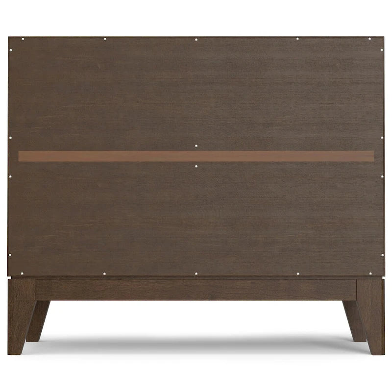 BUFFET/MEUBLE DE RANGEMENT EN BOIS MASSIF, RECTANGULAIRE, 2 PORTES, STYLE MODERNE, 96,5 CM DE LARGE, MARRON Noyer