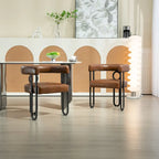 Fauteuil d'appoint, chaise de salle à manger, fauteuil club de cuisine en PU au design contemporain, lot de 2