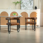 Fauteuil d'appoint, chaise de salle à manger, fauteuil club de cuisine en PU au design contemporain, lot de 2
