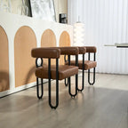 Fauteuil d'appoint, chaise de salle à manger, fauteuil club de cuisine en PU au design contemporain, lot de 2
