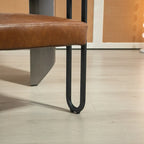 Fauteuil d'appoint, chaise de salle à manger, fauteuil club de cuisine en PU au design contemporain, lot de 2