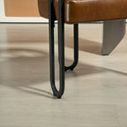 Fauteuil d'appoint, chaise de salle à manger, fauteuil club de cuisine en PU au design contemporain, lot de 2