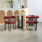 Fauteuil d'appoint, chaise de salle à manger, fauteuil club de cuisine en PU au design contemporain, lot de 2