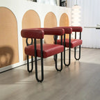 Fauteuil d'appoint, chaise de salle à manger, fauteuil club de cuisine en PU au design contemporain, lot de 2